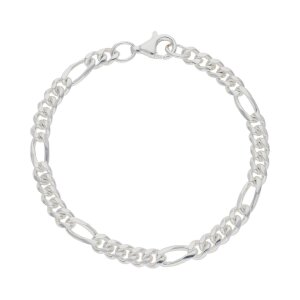 JuwelmaLux Armband Figaro oval 925/000 Sterling Silber...
