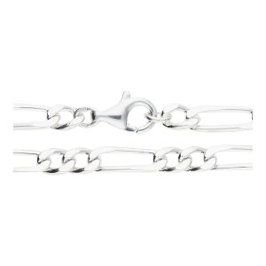 Figarokette Silber 925 diamantiert JL50-05-0069 JuwelmaLux