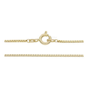 Venezianer Halskette für Anhänger Second Hand 585/000 (14 Karat) Gold, getragen