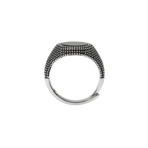Mabina Herren Ring 925/000 Sterling Silber PVD schwarz,...