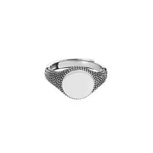 Mabina Herren Ring 925/000 Sterling Silber, schwarz PVD...