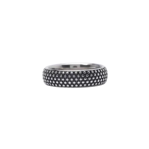 Mabina Herren Ring 925/000 Sterling Silber PVD schwarz...