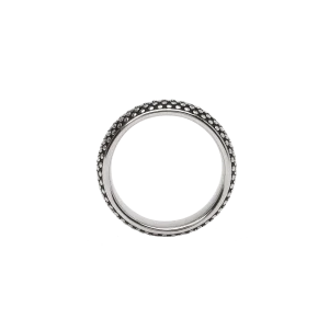 Mabina Herren Ring 925/000 Sterling Silber PVD schwarz...