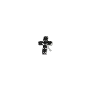 Mabina Herren Einzel-Ohrstecker Kreuz 925/000 Sterling...