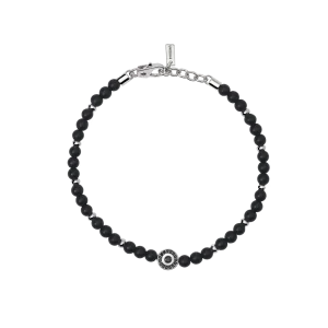 Mabina Herren Armband 925/000 Sterling Silber mit Achat...