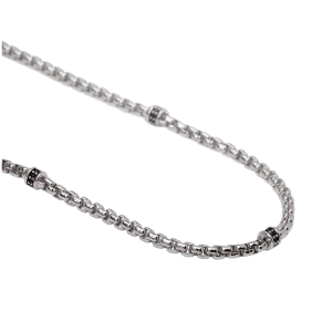Mabina Herren Halskette 925/000 Sterling Silber mit...