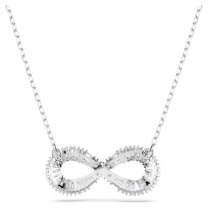 Swarovski Anhänger Hyperbola 5679434 Unendlichkeit, Weiß, Rhodiniert