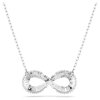 Swarovski Anhänger Hyperbola 5679434 Unendlichkeit, Weiß, Rhodiniert
