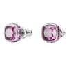 Swarovski Birthstone Ohrstecker 5660797 Kissenschliff, Februar, Rosa, Rhodiniert