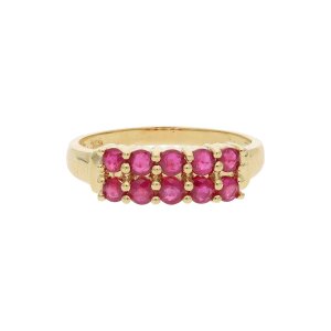 Ring Gold 750 Rubin Second Hand 25323555 getragen