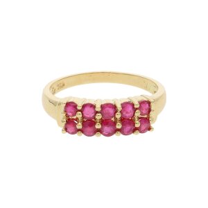 Ring Gold 750 Rubin Second Hand 25323555 getragen