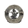 Trachten Brosche Eichhörnchen 835/000 Silber, geschwärzt, Second Hand, getragen