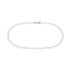 JuwelmaLux Herzen Fußkette Sterling Silber 925...
