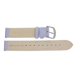 JuwelmaLux Uhrband aus Leder fliederfarben JL38-10-0235