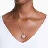 Swarovski Anhänger Hyperbola 5680402 Herz, Weiß, Roségold-Legierungsschicht
