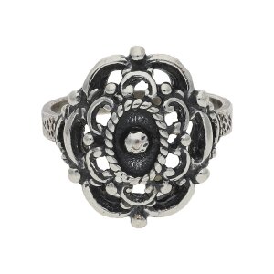 JuwelmaLux Trachten Ring Silber 925 geschwärzt...