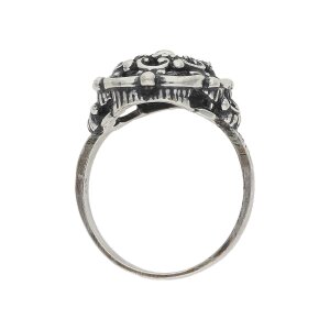JuwelmaLux Trachten Ring Silber geschwärzt JL17-07-0020