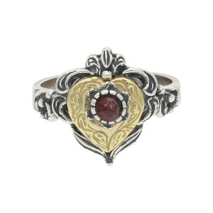 JuwelmaLux Trachten Ring Echt Silber 925 teil vergoldet...
