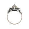 JuwelmaLux Trachten Ring Echt Silber teil vergoldet mit Granat JL17-07-0022