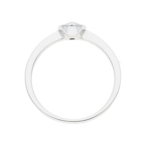 JuwelmaLux Ring Weißgold 585 mit Brillant und Saphir JL10-07-0089