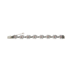 Trachtenarmband Silber 925 geschwärzt Rhodochrosit...
