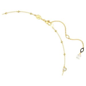 Swarovski Halskette Imber 5680090 Rundschliff, Verstreutes Design, Weiß, Goldlegierungsschicht