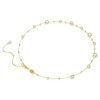 Swarovski Halskette Imber 5680090 Rundschliff, Verstreutes Design, Weiß, Goldlegierungsschicht