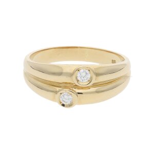 Unisex Diamant Ring Gold 585 Second Hand, getragen