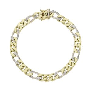 Diamant Armband Gold 585 Massiv Second Hand, getragen