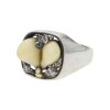 Grandel Ring Tracht Silber und Gold Second Hand, getragen