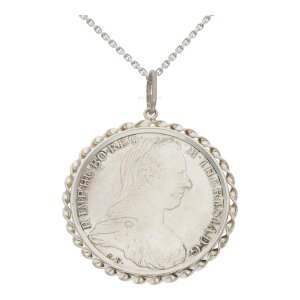 Münzen Anhänger Tracht Silber Maria Theresia...