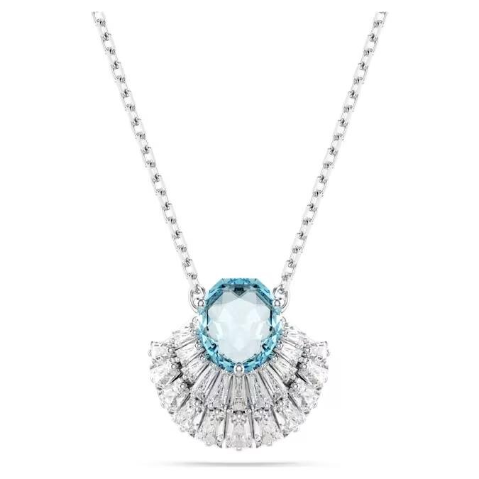 Swarovski Halskette 5689195 Idyllia, Muschel, Blau, Rhodiniert