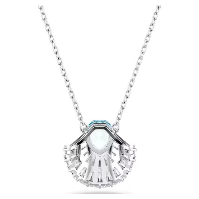 Swarovski Halskette 5689195 Idyllia, Muschel, Blau, Rhodiniert