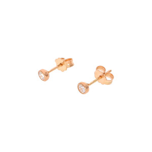 Ohrstecker Rotgold 585 Zirkonia JL22-06-0078 JuwelmaLux