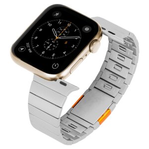 Apple Watch Armband Laimer UB1103-AW44 Titan SILVER...