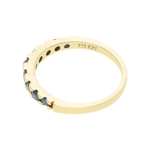 Blauer Diamant Ring Gold 375 Second Hand, getragen