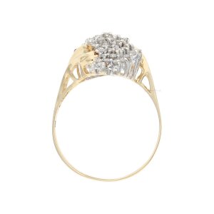 Diamant Ring Gold 585 Second Hand, getragen