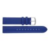 JuwelmaLux Uhrenband Herren, blau mit Edelstahl JL38-10-0241