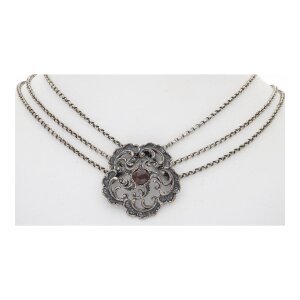Trachten Collier Silber mit Granat, Second Hand, 25323731...