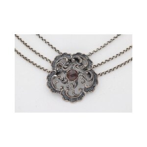 Trachten Collier Silber mit Granat, Second Hand, 25323731...