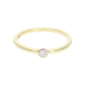 Diamantring Gold 585 Second Hand 25323754 getragen