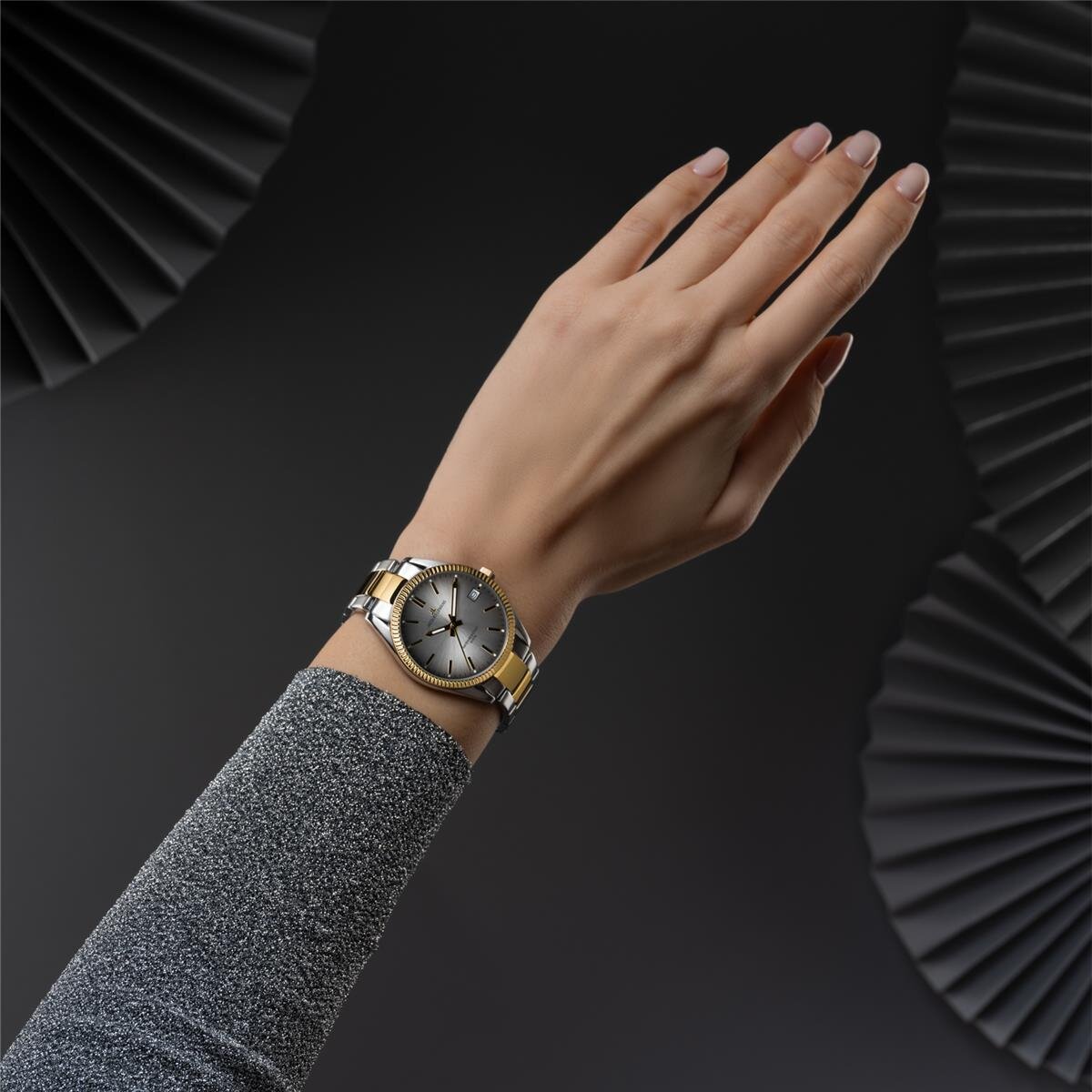 Jacques Lemans Derby 50-4J Damen Uhr Bicolor
