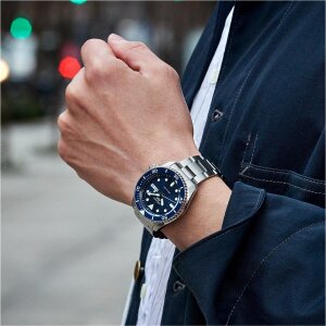 Seiko SRPD51K1 5 Sports Herren Uhr Automatik Blau