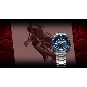 Seiko SRPD51K1 5 Sports Herren Uhr Automatik Blau