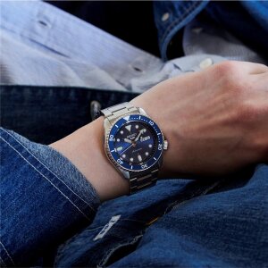Seiko SRPD51K1 5 Sports Herren Uhr Automatik Blau