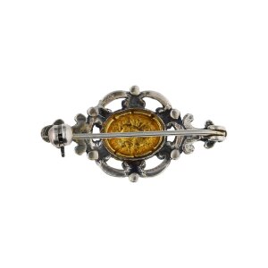 JuwelmaLux Trachten Brosche JL30-01-5017 echt Silber 925...