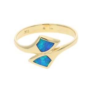 Opal Ring Gold 750 Second Hand, getragen