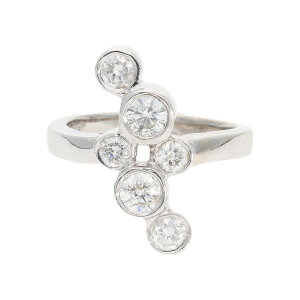 Second Hand Diamant Ring Weißgold 585 Handarbeit,...