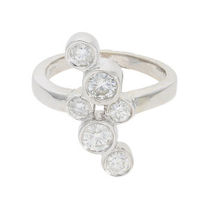 Second Hand Diamant Ring Weißgold 585 Handarbeit,...
