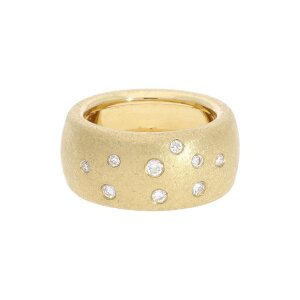 Diamant Ring Eismatt Gold 585 Brillant Second Hand...